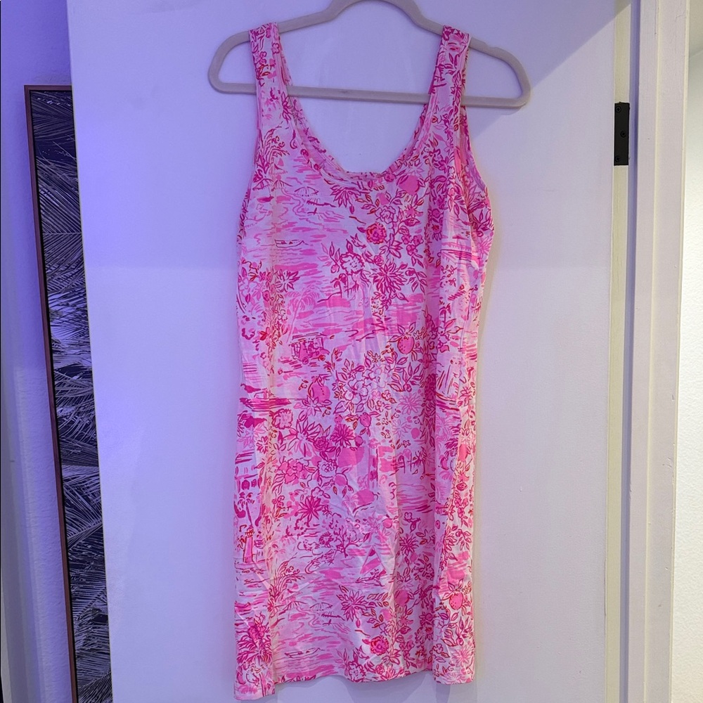 Lilly Pulitzer Summer Hot Pink Dress Sz Medium *never been worn